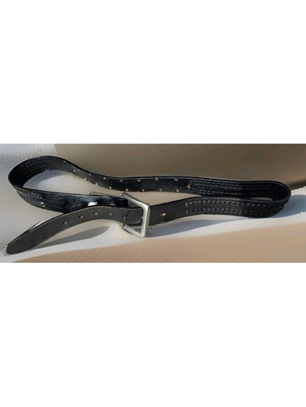 Harley-Davidson Unisex Genuine Leather Belt Black Size 38 Brad & Braid Details